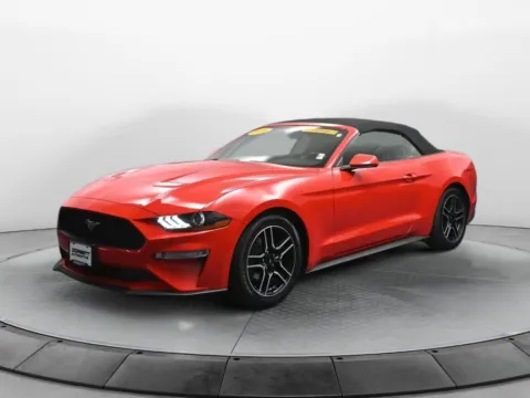 Red 2020 Ford Mustang EcoBoost Premium for sale in Terre Haute, IN