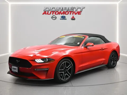 Red 2020 Ford Mustang EcoBoost Premium for sale in Terre Haute, IN