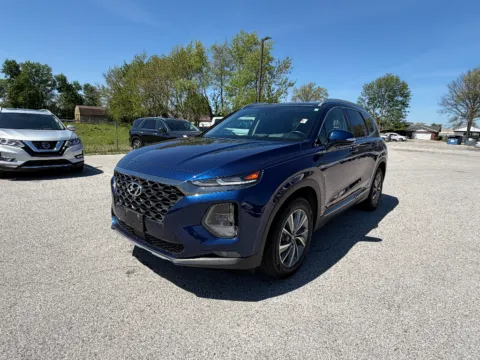 Blue 2020 Hyundai Santa Fe Limited for sale in Terre Haute, IN