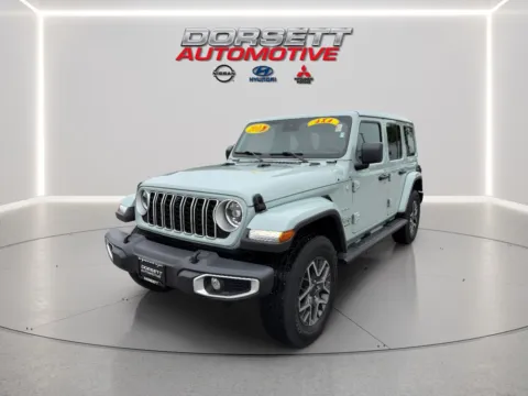 Blue 2024 Jeep Wrangler Sahara for sale in Terre Haute, IN