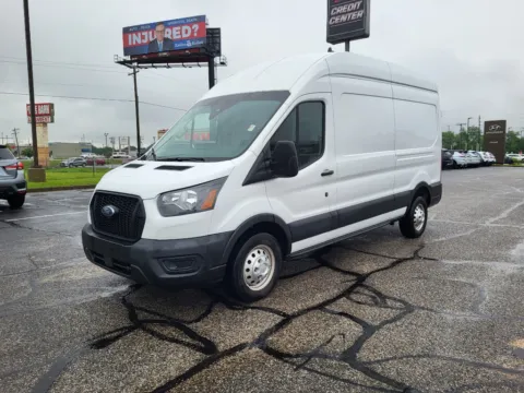 White 2023 Ford Transit Van T-250 High Roof Slide for sale in Terre Haute, IN