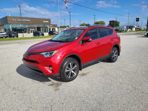 Red 2017 Toyota RAV4 XLE for sale in Terre Haute, IN