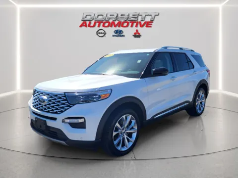 White 2023 Ford Explorer Platinum for sale in Terre Haute, IN