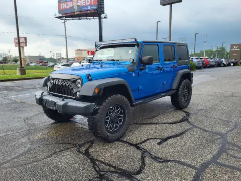 Blue 2015 Jeep Wrangler Rubicon for sale in Terre Haute, IN