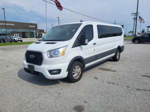 White 2021 Ford Transit Wagon T-350 Low Roof Slide XLT for sale in Terre Haute, IN