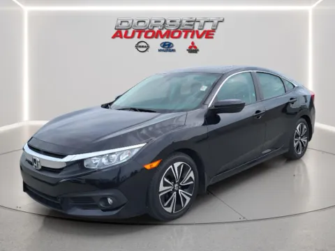 Black 2018 Honda Civic EX-L for sale in Terre Haute, IN
