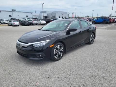 Black 2018 Honda Civic EX-L for sale in Terre Haute, IN