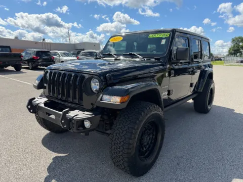 Black 2022 Jeep Wrangler Unlimited Sahara for sale in Terre Haute, IN