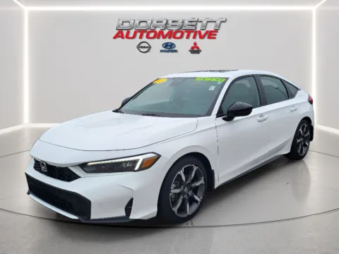 White 2025 Honda Civic Hybrid Sport Touring for sale in Terre Haute, IN