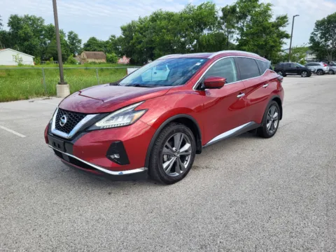 Red 2020 Nissan Murano Platinum for sale in Terre Haute, IN
