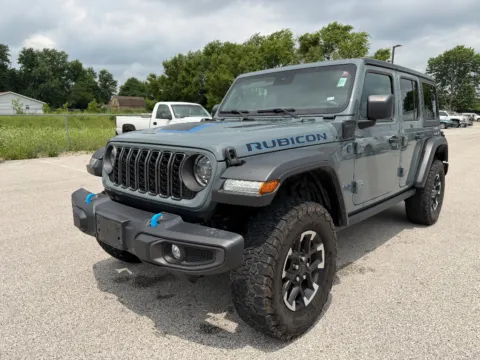 Gray 2024 Jeep Wrangler 4xe Rubicon for sale in Terre Haute, IN