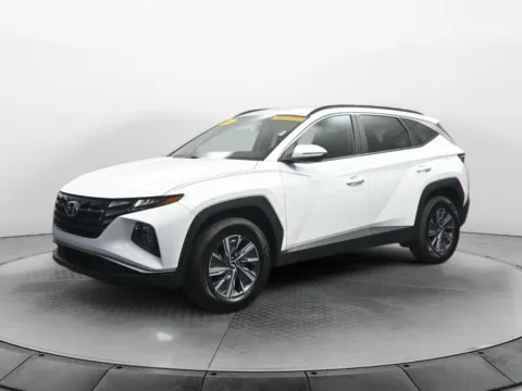 White 2022 Hyundai Tucson Hybrid Blue for sale in Terre Haute, IN