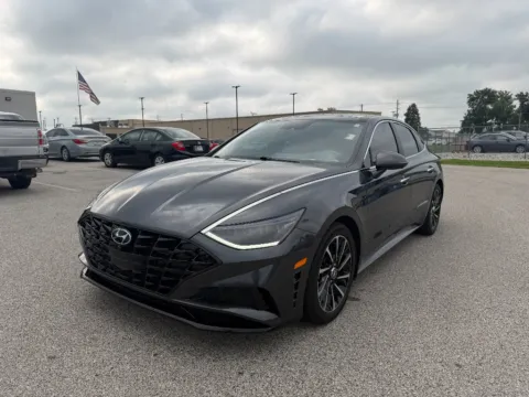 Gray 2021 Hyundai Sonata Limited for sale in Terre Haute, IN