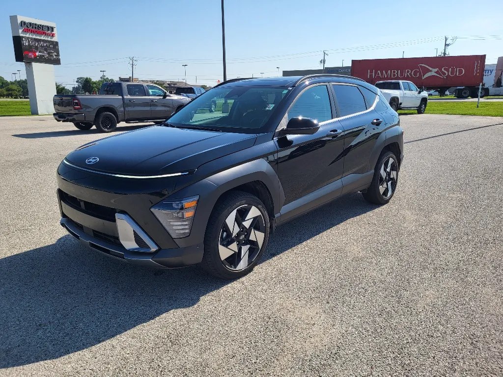 Black 2024 Hyundai Kona Limited for sale in Terre Haute, IN