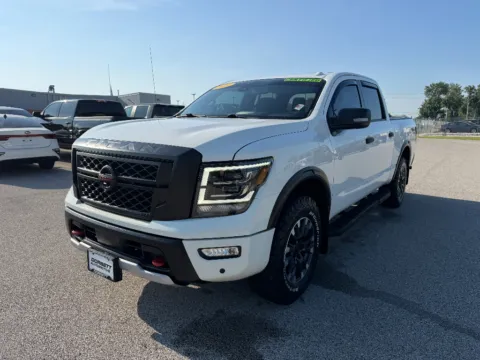White 2021 Nissan Titan PRO-4X for sale in Terre Haute, IN