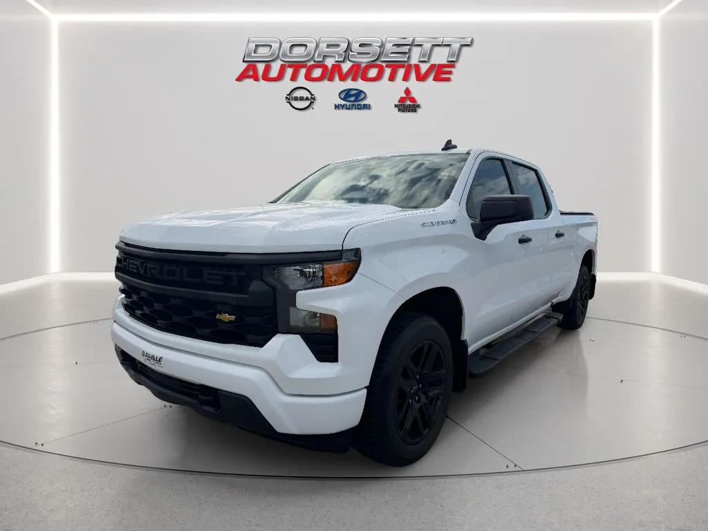 White 2023 Chevrolet Silverado 1500 Custom for sale in Terre Haute, IN
