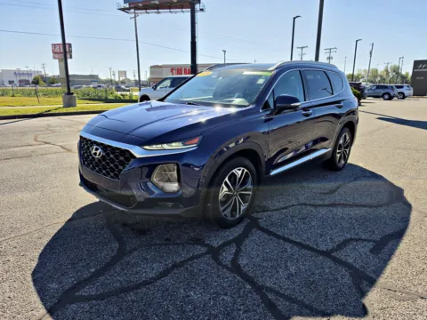 Blue 2019 Hyundai Santa Fe Ultimate for sale in Terre Haute, IN