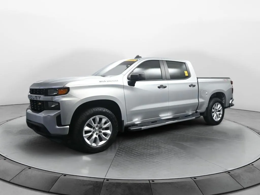 Silver 2021 Chevrolet Silverado 1500 Custom for sale in Terre Haute, IN