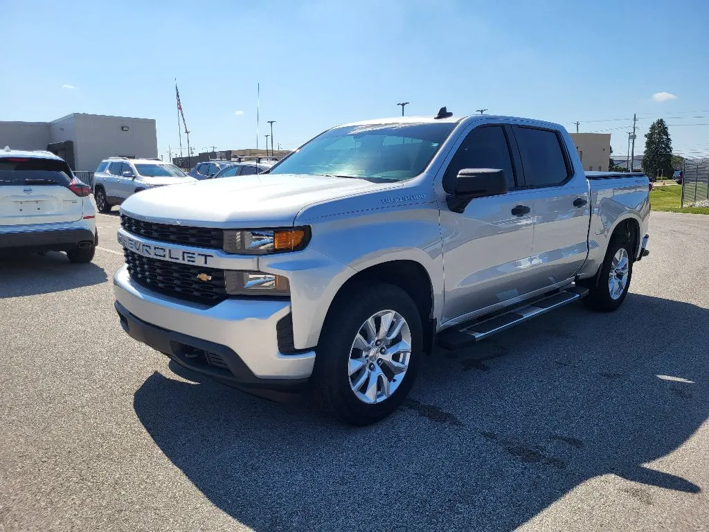 Silver 2021 Chevrolet Silverado 1500 Custom for sale in Terre Haute, IN