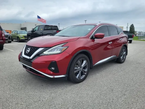 Red 2020 Nissan Murano Platinum for sale in Terre Haute, IN