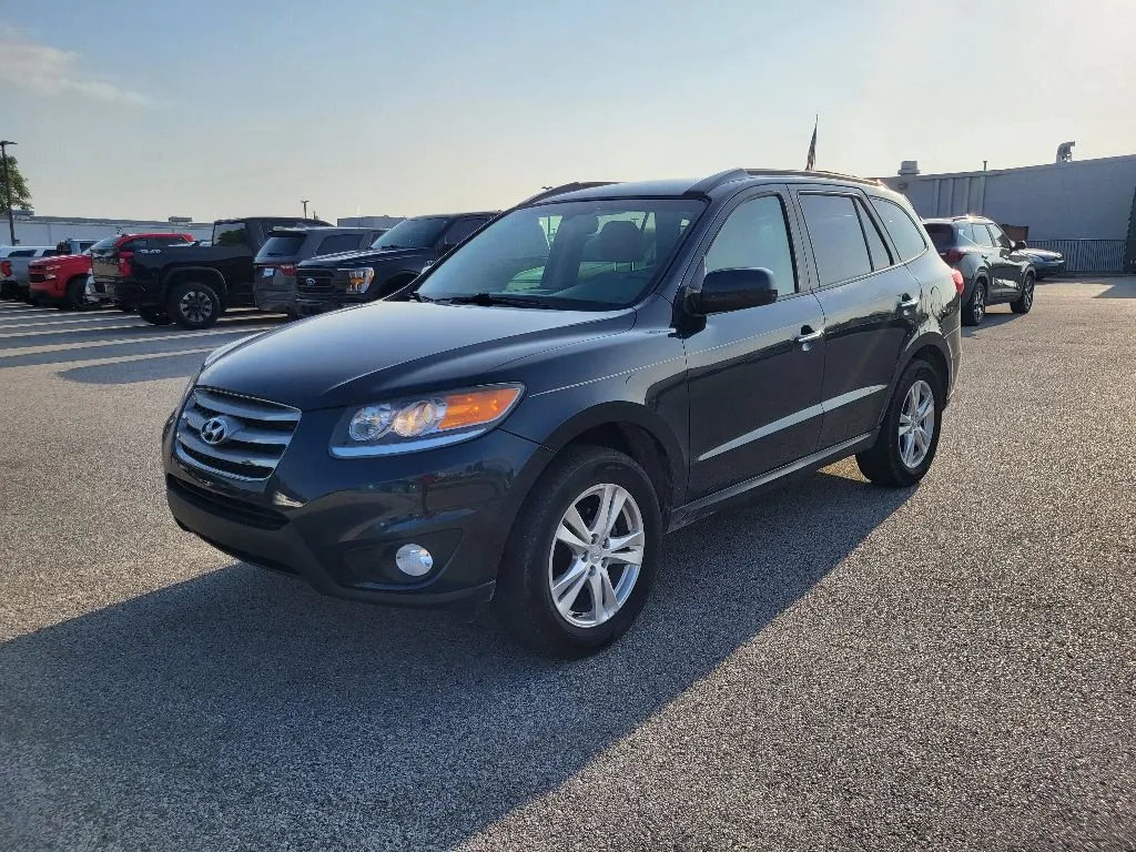 Blue 2012 Hyundai Santa Fe Limited for sale in Terre Haute, IN