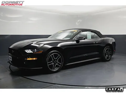 Black 2021 Ford Mustang EcoBoost Premium for sale in Terre Haute, IN