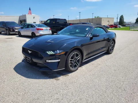 Black 2021 Ford Mustang EcoBoost Premium for sale in Terre Haute, IN