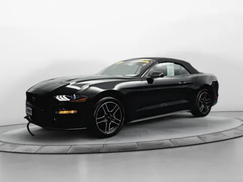 Black 2021 Ford Mustang EcoBoost Premium for sale in Terre Haute, IN