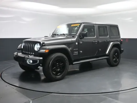 Gray 2023 Jeep Wrangler Sahara for sale in Terre Haute, IN