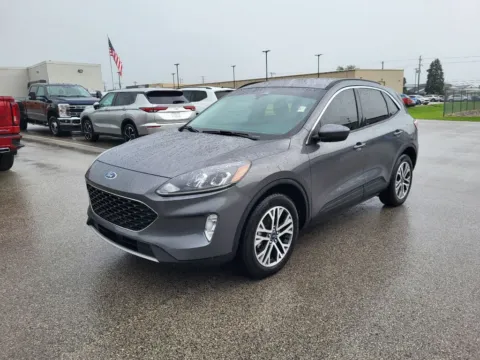 Gray 2021 Ford Escape Hybrid SEL Hybrid for sale in Terre Haute, IN