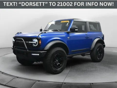 Blue 2021 Ford Bronco Advanced First Edition for sale in Terre Haute, IN