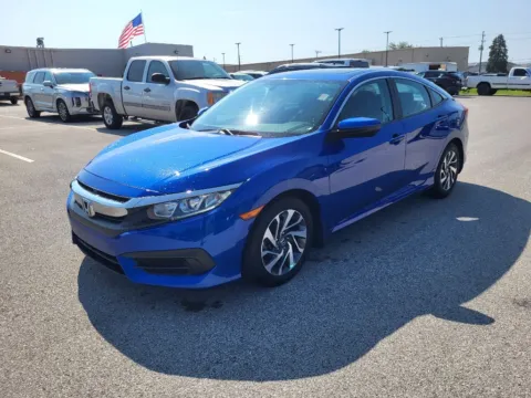Blue 2017 Honda Civic EX for sale in Terre Haute, IN
