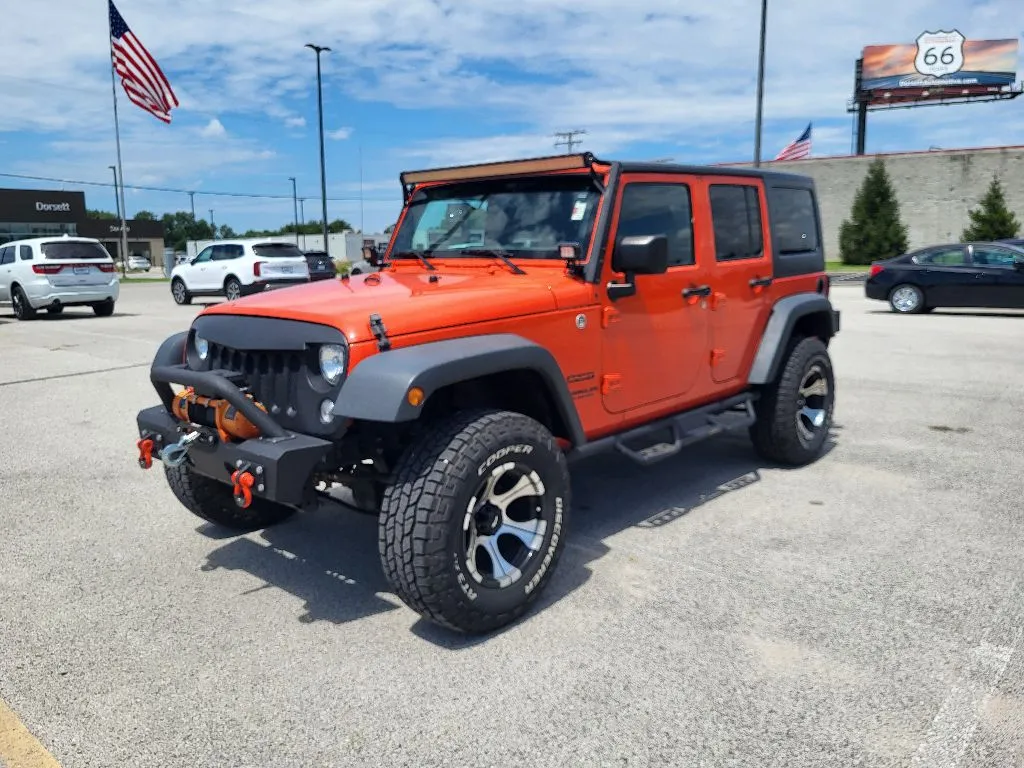 Orange 2015 Jeep Wrangler Sport for sale in Terre Haute, IN