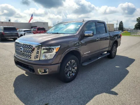 Brown 2017 Nissan Titan Platinum Reserve for sale in Terre Haute, IN