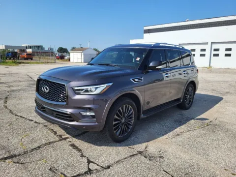 Gray 2024 INFINITI QX80 SENSORY for sale in Terre Haute, IN