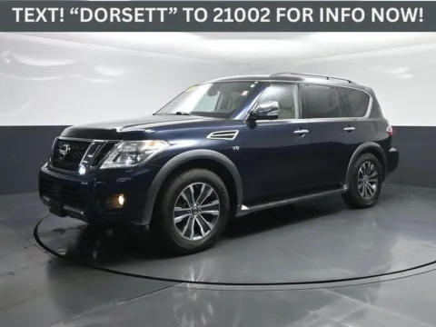 Blue 2019 Nissan Armada SL for sale in Terre Haute, IN