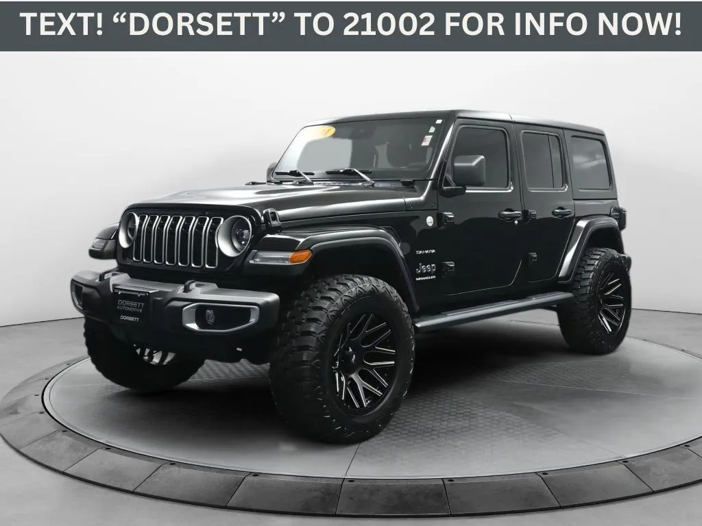 Black 2024 Jeep Wrangler Sahara for sale in Terre Haute, IN