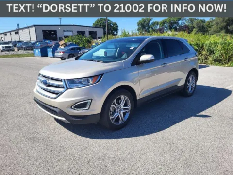 White 2017 Ford Edge Titanium for sale in Terre Haute, IN