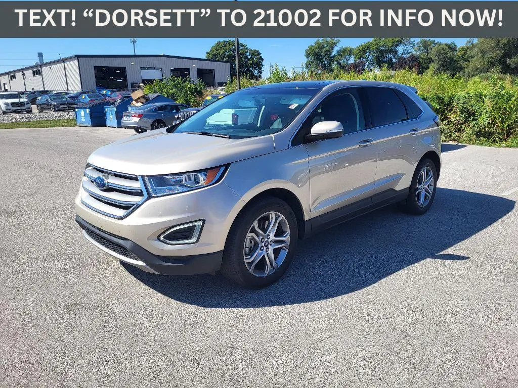 White 2017 Ford Edge Titanium for sale in Terre Haute, IN
