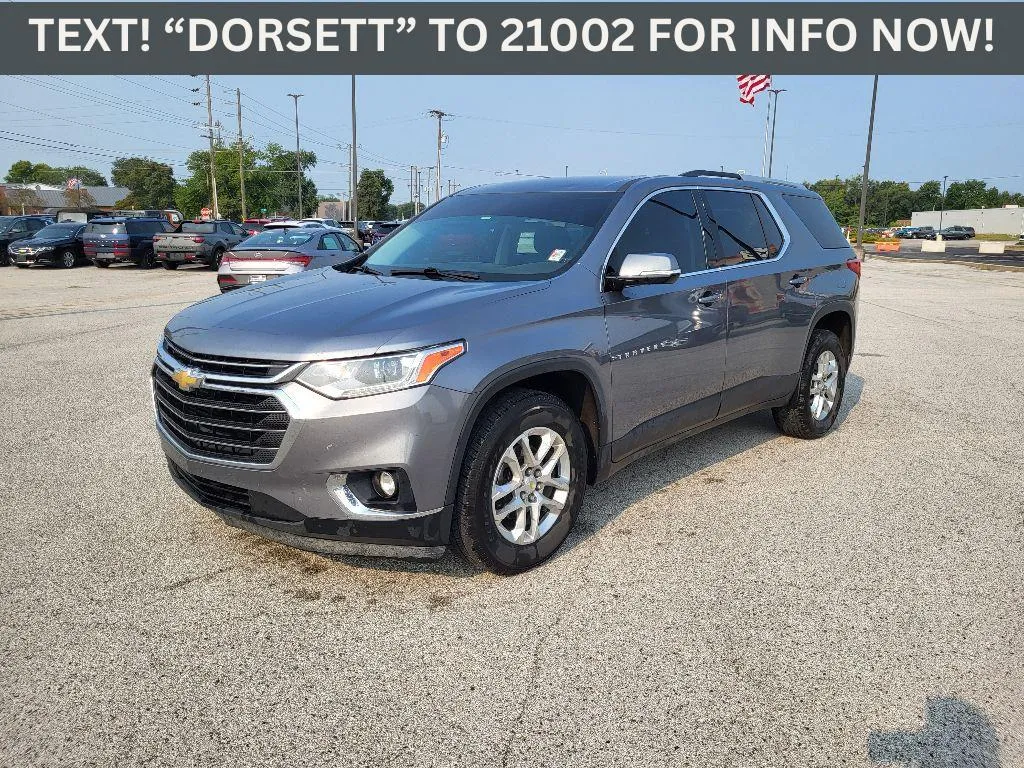 Gray 2018 Chevrolet Traverse LT Cloth for sale in Terre Haute, IN