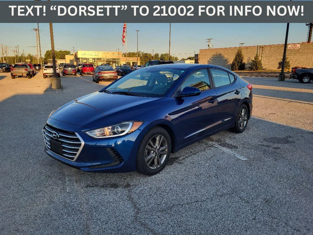 Blue 2017 Hyundai Elantra SE for sale in Terre Haute, IN