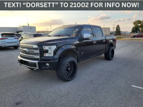 Black 2015 Ford F-150 Platinum for sale in Terre Haute, IN