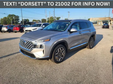 Silver 2023 Hyundai Santa Fe Hybrid Limited for sale in Terre Haute, IN
