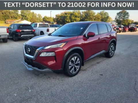 Red 2021 Nissan Rogue SV for sale in Terre Haute, IN
