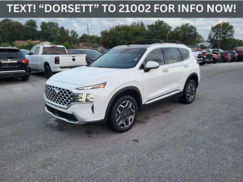 White 2022 Hyundai Santa Fe Hybrid Limited for sale in Terre Haute, IN