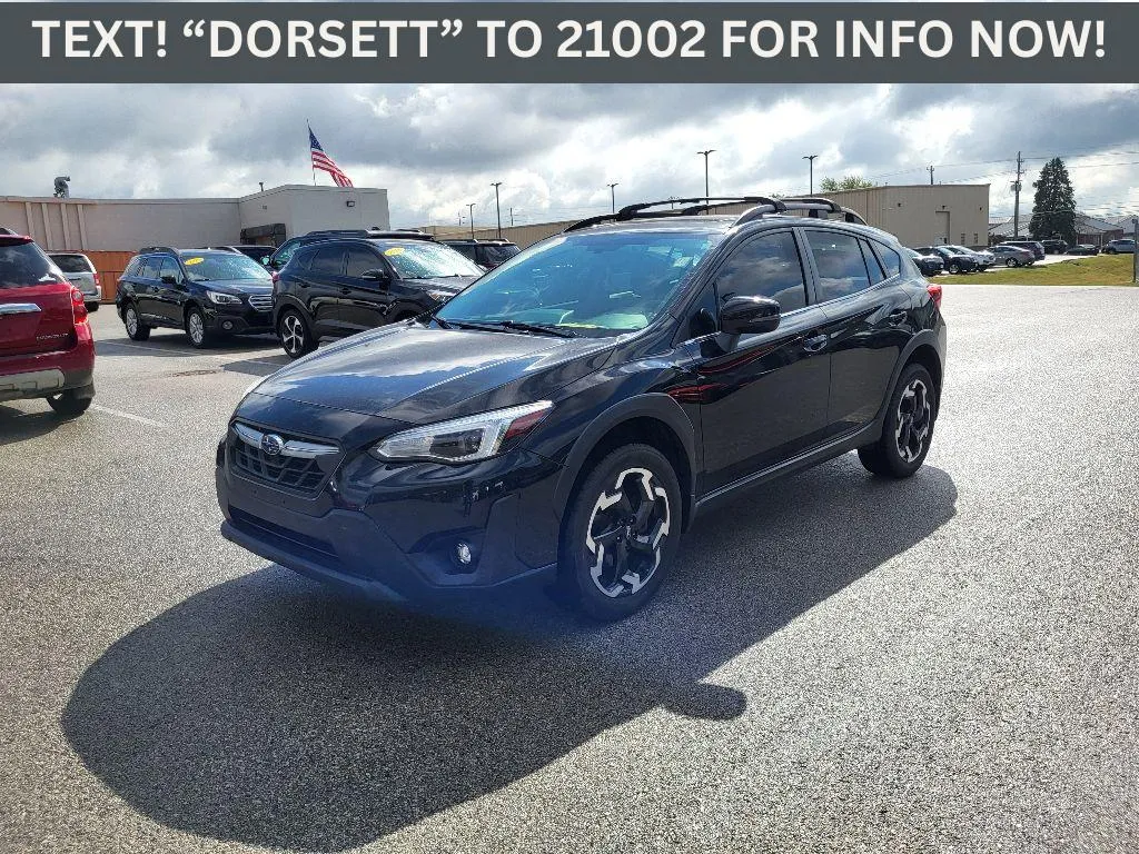 Black 2021 Subaru Crosstrek Limited for sale in Terre Haute, IN