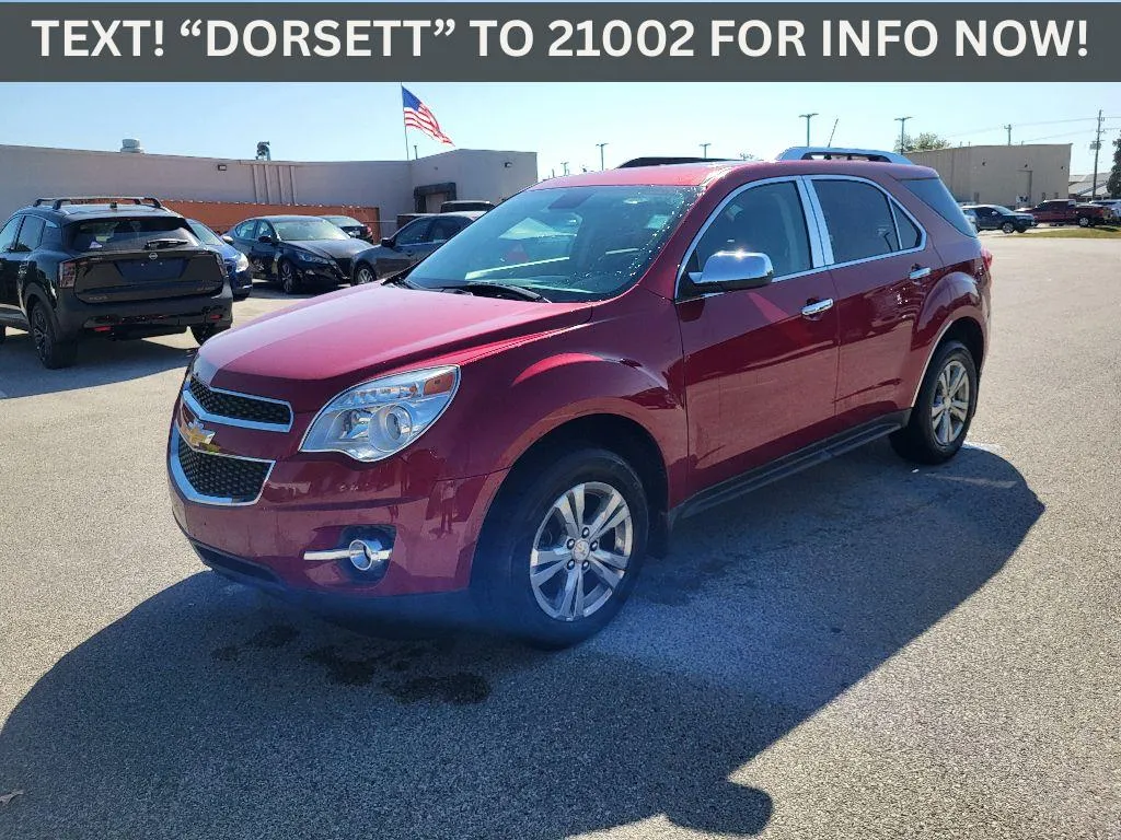 Red 2012 Chevrolet Equinox LTZ for sale in Terre Haute, IN