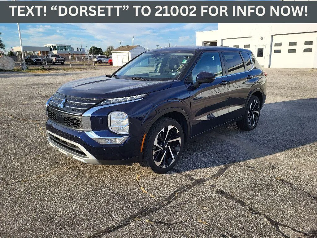 Blue 2024 Mitsubishi Outlander SE Black Edition w/Pano Roof for sale in Terre Haute, IN