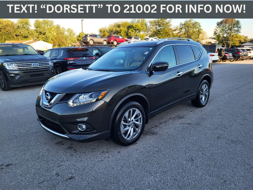 Green 2015 Nissan Rogue SL for sale in Terre Haute, IN