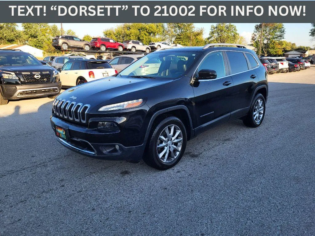 Black 2018 Jeep Cherokee Limited for sale in Terre Haute, IN